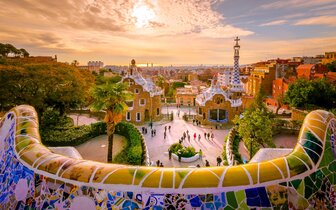 CK Turancar, Letecké poznávacie zájazdy, Španielsko, Barcelona, Girona a Montserrat s kúpaním, Park Guell