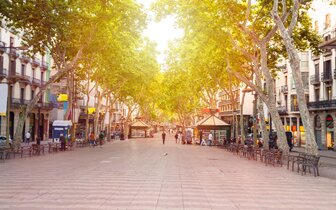 CK Turancar, Letecké poznávacie zájazdy, Španielsko, Barcelona, Girona a Montserrat s kúpaním, La Rambla