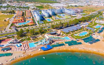 Eftalia Village Hotel - pláž - letecký zájazd CK Turancar - Turecko, Avsallar