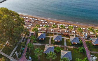 Eftalia Village Hotel - pláž - letecký zájazd CK Turancar - Turecko, Avsallar