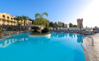 Hotel Lindos Royal Resort - bazén - letecký zájazd CK Turancar - Vlycha, Lindos, Rodos