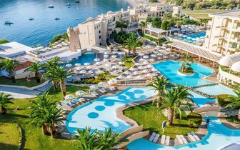 Hotel Lindos Royal Resort - hotelový rezort - letecký zájazd CK Turancar - Vlycha, Lindos, Rodos