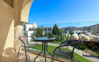 Hotel Lindos Royal Resort - výhľad z izby - letecký zájazd CK Turancar - Vlycha, Lindos, Rodos