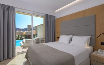 Hotel Lindos Royal Resort - suita so zdieľaným bazénom - letecký zájazd CK Turancar - Vlycha, Lindos, Rodos