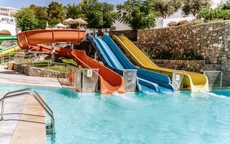 Hotel Lindos Royal Resort - tobogány - letecký zájazd CK Turancar - Vlycha, Lindos, Rodos