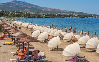 Hotel Kipriotis Village Resort - pláž - letecky zájazd CK Turancar - Kos, Psalidi