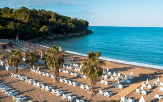 Laguna Beach Alya - pláž - letecký zájazd CK Turancar - Turecko, Okurcalar