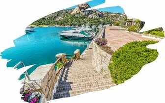 CK Turancar, Letecký poznávací zájazd, Sardínia a Korzika, mapa