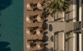 Hotel Cook´s Club - pohľad na bazén - letecký zájazd CK Turancar - Kolymbia, Rodos Hotel Cook´s Club - pohľad na bazén - letecký zájazd CK Turancar - Kolymbia, Rodos