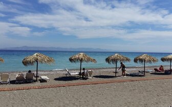Hotel D´Andrea Mare beach - pláž - letecký zájazd CK Turancar - Ialyssos, Rodos