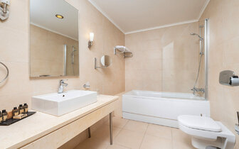 Hotel D´Andrea Mare beach - kúpelňa - letecký zájazd CK Turancar - Ialyssos, Rodos