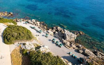 Hotel Kresten Royal Euphoria - pláž - letecký zájazd CK Turancar - Kallithea, Rodos