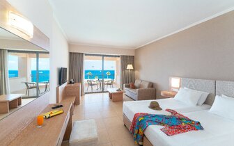 Hotel Kresten Royal Euphoria - superior dvojlôžková izba s výhľadom na more - letecký zájazd CK Turancar - Kallithea, Rodos