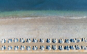 Hotel Sun Beach Resort - pláž - letecký zájazd CK Turancar - Ialyssos, Rodos