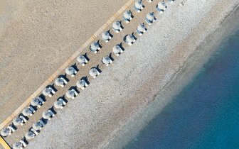 Hotel Sun Beach Resort - pláž - letecký zájazd CK Turancar - Ialyssos, Rodos