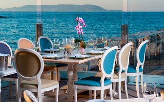 Knossos Beach Bungalows Suites - á la carte reštaurácia - letecký zájazd CK Turancar - Kréta, Kokkini Hani 