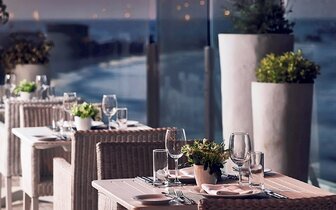 Knossos Beach Bungalows Suites - bufetová reštaurácia - letecký zájazd CK Turancar - Kréta, Kokkini Hani 