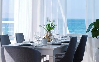 Knossos Beach Bungalows Suites - bufetová reštaurácia - letecký zájazd CK Turancar - Kréta, Kokkini Hani 