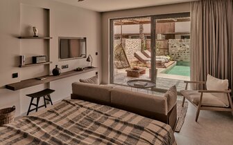 Theros All Suite Hotel - suita s bazénom - letecky zájazd CK Turancar - Lambi, Kos