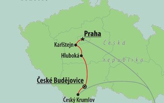 CK Turancar, autobusový poznávací zájazd, Praha - zámky a hrady v Čechách, mapa CK Turancar, autobusový poznávací zájazd, Praha - zámky a hrady v Čechách, mapa