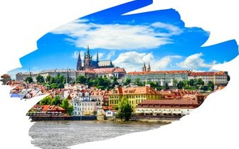 CK Turancar, autobusový poznávací zájazd, Praha - zámky a hrady v Čechách, leták  CK Turancar, autobusový poznávací zájazd, Praha - zámky a hrady v Čechách, leták