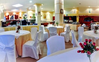 Hotel Potos - reštaurácia - autobusový zájazd CK Turancar - Grécko, Thasos, Limenariaria Hotel Potos - reštaurácia - autobusový zájazd CK Turancar - Grécko, Thasos, Limenariaria