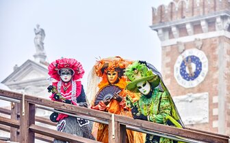 CK Turancar, Letecký poznávací zájazd, Taliansko, Karnevalové Benátky a výlet do Padovy, masky