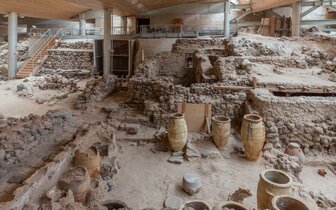 Santorini - nálezisko Akrotiri - letecký poznávací zájazd CK TURANCAR