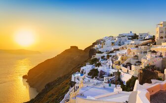 Santorini - západ slnka - Oia -  letecký poznávací zájazd CK TURANCAR