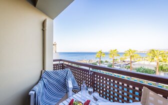 Santa Marina Plaza Giannoulis - izba s výhľadom na more - letecký zájazd CK Turancar - Kréta, Agia Marina