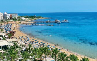 Blue Ivy – pláž – letecký zájazd CK Turancar – Cyprus, Protaras