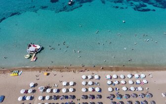 Sandy Beach – pláž– letecký zájazd CK Turancar – Cyprus, Larnaca 