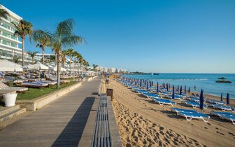 Vrissiana Beach – pláž– letecký zájazd CK Turancar – Cyprus, Protaras