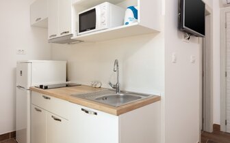 Villa Lana - kuchynský kút - autobusový zájazd CK Turancar - Chorvátsko, Omiš, Nemira