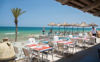 Shems Holiday Village – plážová reštaurácia – letecký zájazd CK Turancar – Tunisko, Monastir