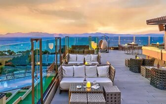 Kipriotis Panorama Hotel & Suites – terasa – letecký zájazd CK Turancar – Kos - Psalidi