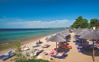 Portes Beach – pláž – letecký zájazd CK Turancar – Chalkidiki - Nea Potidea
