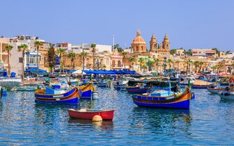 . Letecký poznávací zájazd CK Turancar, Malta – historická mozaika, Village of Marsaxlokk