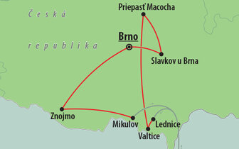 CK Turancar, autobusový poznávací zájazd, Morava, mapa CK Turancar, autobusový poznávací zájazd, Morava, mapa