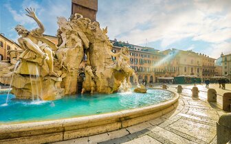 CK Turancar, Letecký poznávací zájazd, Taliansko, Rím - mesto príbehov a umenia, Piazza Navona, Berniniho Fontána štyroch riek CK Turancar, Letecký poznávací zájazd, Taliansko, Rím - mesto príbehov a umenia, Piazza Navona, Berniniho Fontána štyroch riek