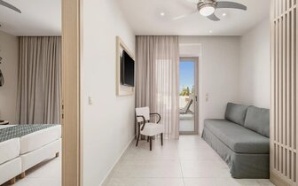 Hotel Sirios Village Luxury - superior rodinná jednolspálňová suita - letecký zájazd CK Turancar - Kréta, Kato Daratso