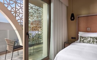 Pepper Sea Club Hotel - dvojlôžková izba s výhľadom do záhrady - letecký zájazd CK Turancar - Kréta, Karvos