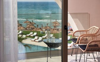 Pepper Sea Club Hotel - dvojlôžková izba s výhľadom na more - letecký zájazd CK Turancar - Kréta, Karvos