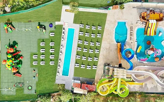 Kalyves Beach Hotel - letecký záber na hotel -letecký zájazd CK Turancar - Kréta, Karvos