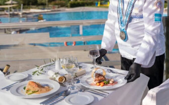 Kalyves Beach Hotel - reštaurácia  -letecký zájazd CK Turancar - Kréta, Karvos