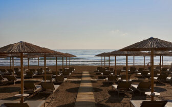 Atlantica Amalthia Beach Resort- pláž- letecký zájazd CK Turancar - Kréta, Karvos