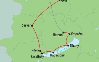 CK Turancar, autobusový poznávací zájazd, Maďarsko - krajina kúpeľov a vína, mapa CK Turancar, autobusový poznávací zájazd, Maďarsko - krajina kúpeľov a vína, mapa