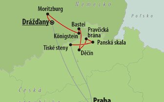 CK Turancar, autobusový poznávací zájazd, Česko a Nemecko, mapa CK Turancar, autobusový poznávací zájazd, Česko a Nemecko, mapa