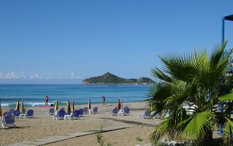 Hotel Athena - pláž - letecký zájazd CK Turancar - Korfu, Agios Georgios