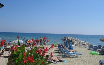 Olympic beach - pláž - autobusová doprava CK Turancar - Grécko, Olympská riviéra, Olympic beach